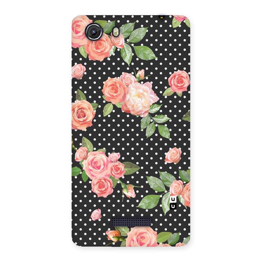 Polka Peach Back Case for Micromax Unite 3