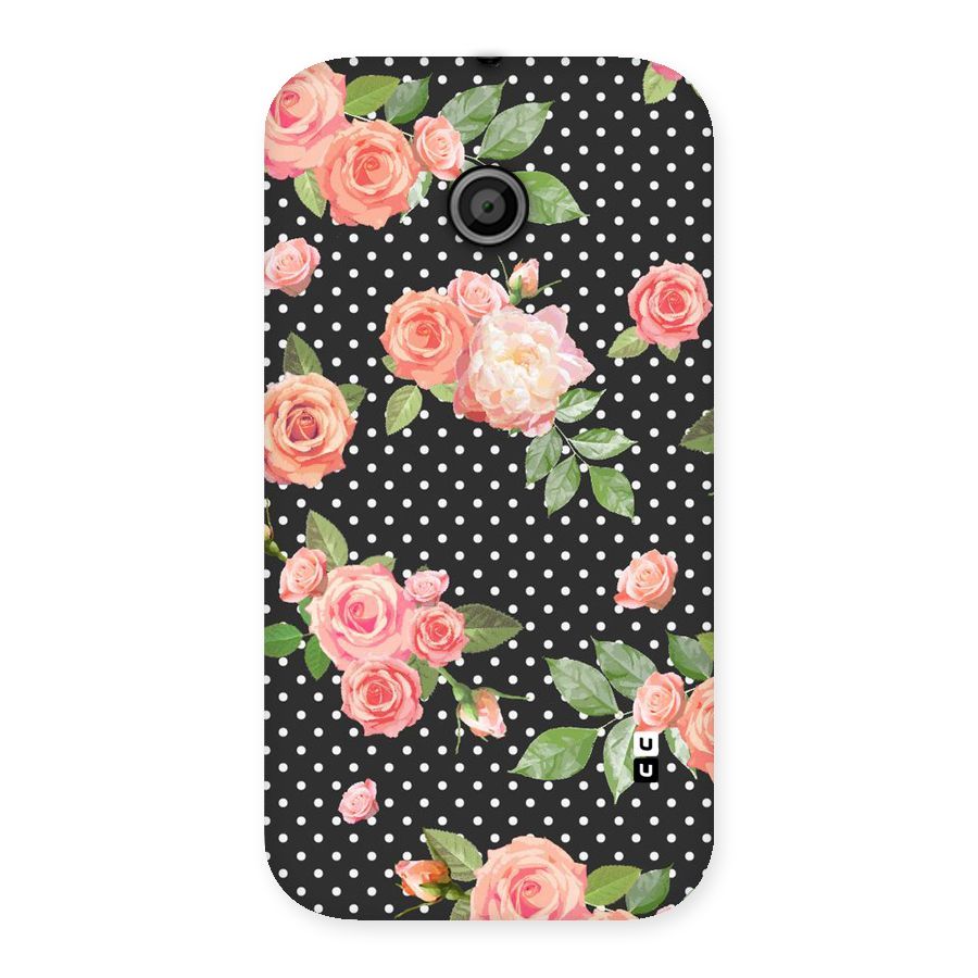 Polka Peach Back Case for Moto E