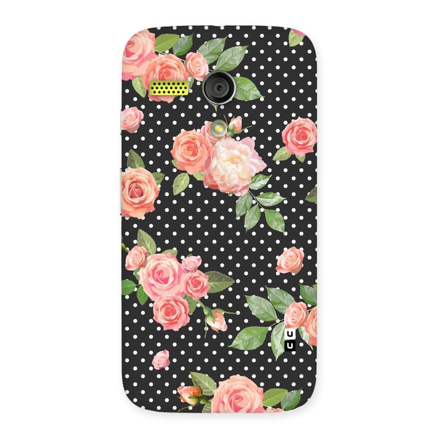 Polka Peach Back Case for Moto G