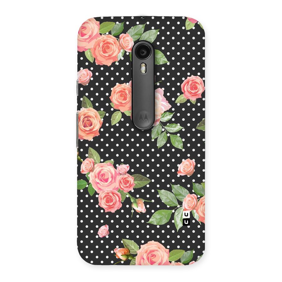 Polka Peach Back Case for Moto G Turbo