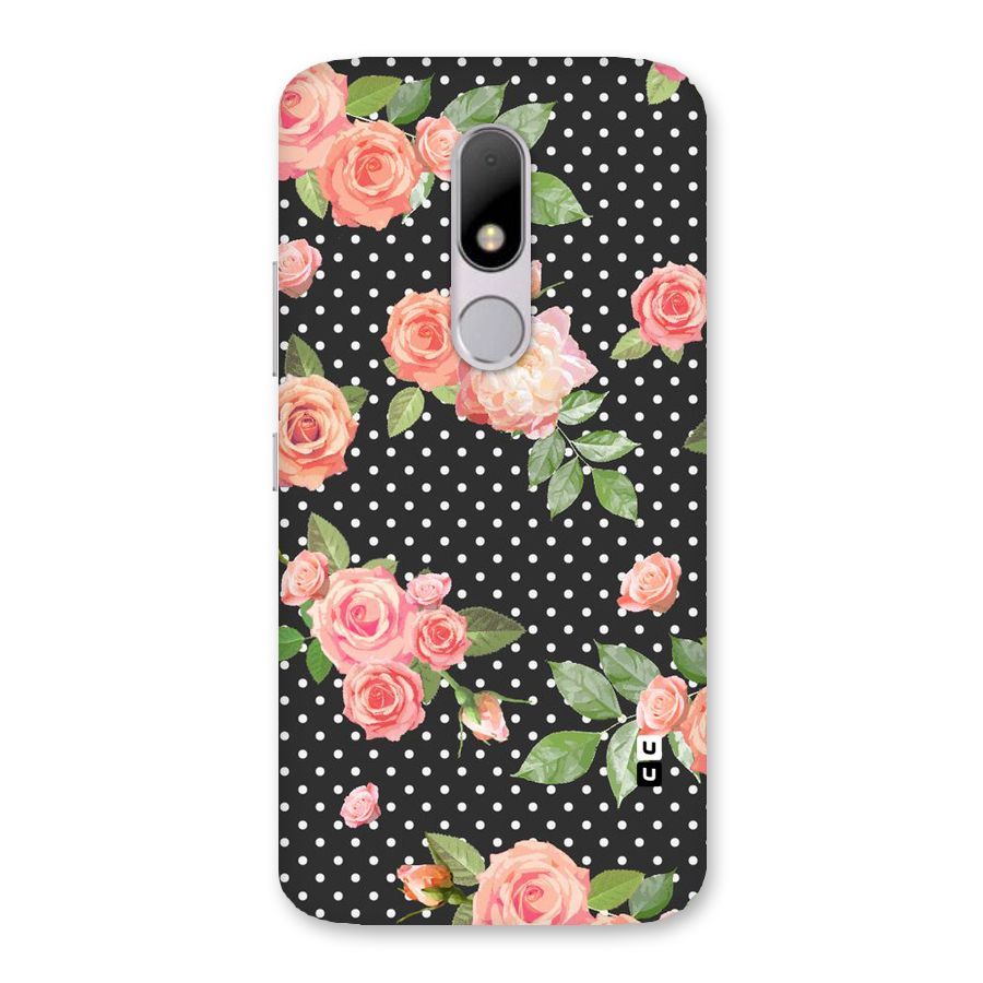 Polka Peach Back Case for Moto M