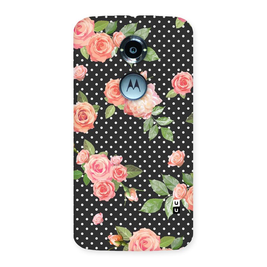 Polka Peach Back Case for Moto X 2nd Gen