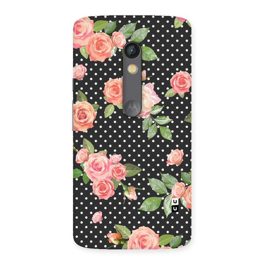 Polka Peach Back Case for Moto X Play