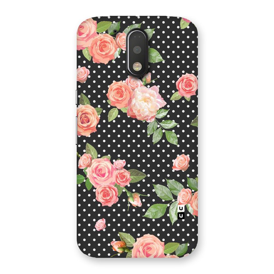 Polka Peach Back Case for Motorola Moto G4 Plus