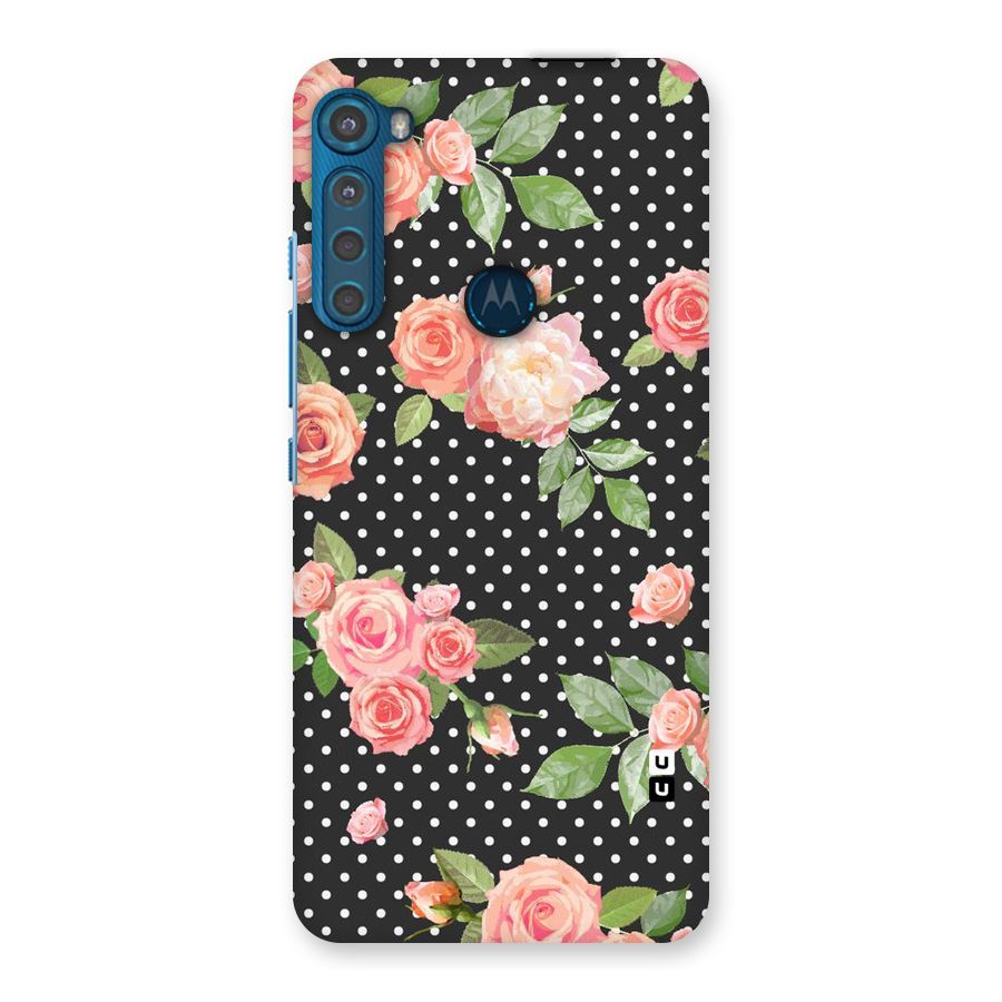 Polka Peach Back Case for Motorola One Fusion Plus