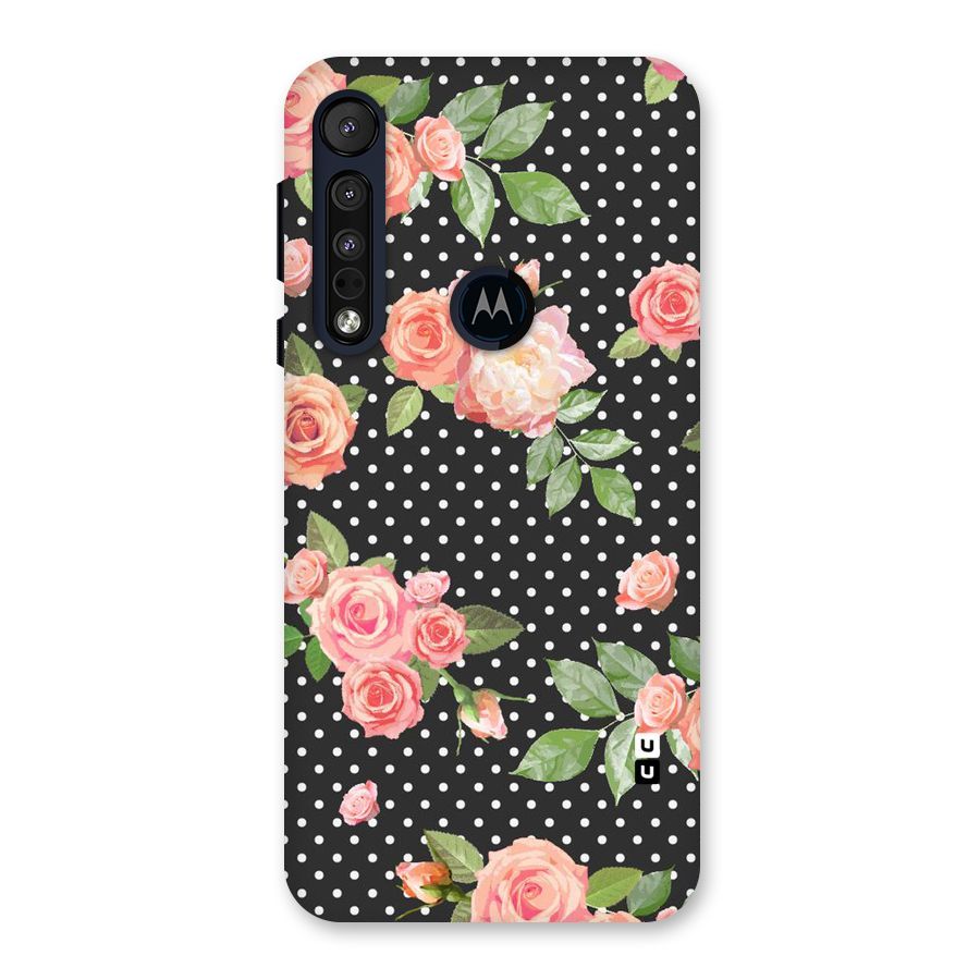 Polka Peach Back Case for Motorola One Macro