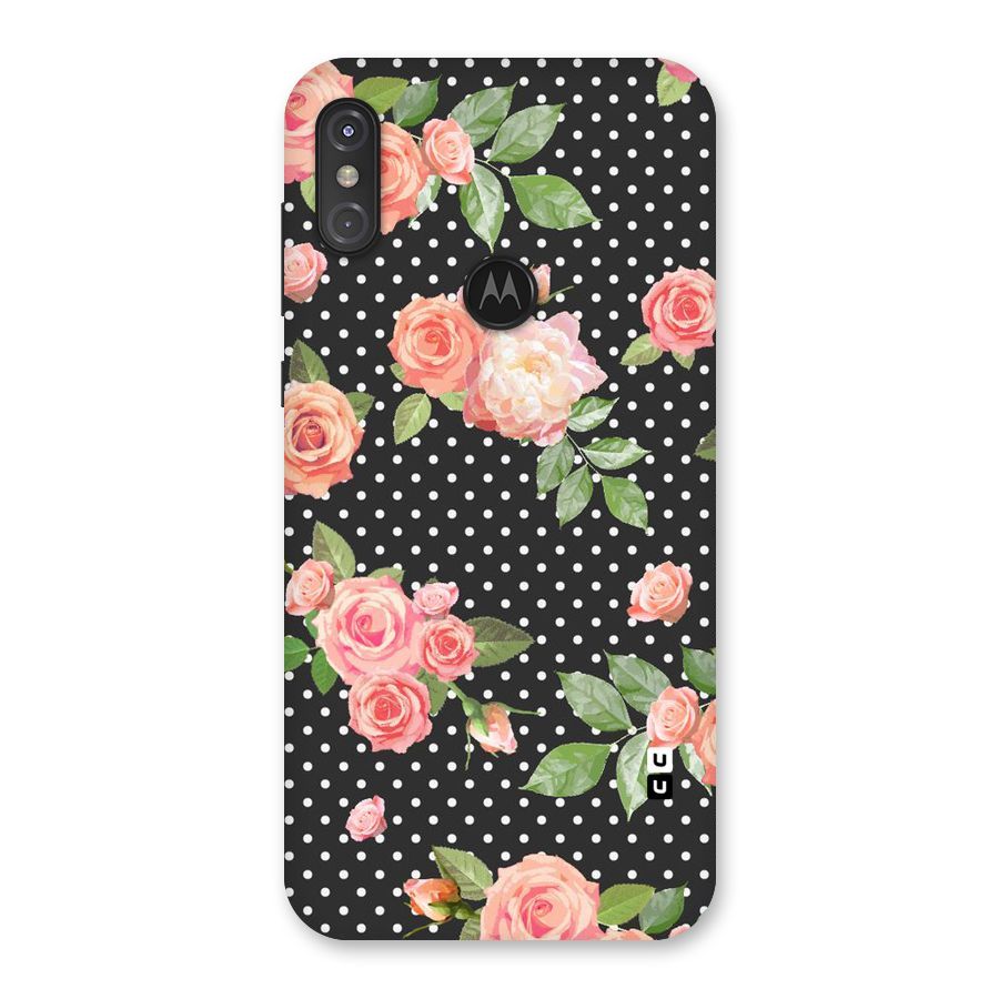 Polka Peach Back Case for Motorola One Power