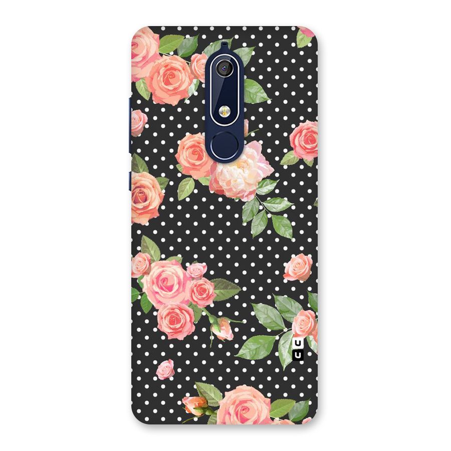 Polka Peach Back Case for Nokia 5.1