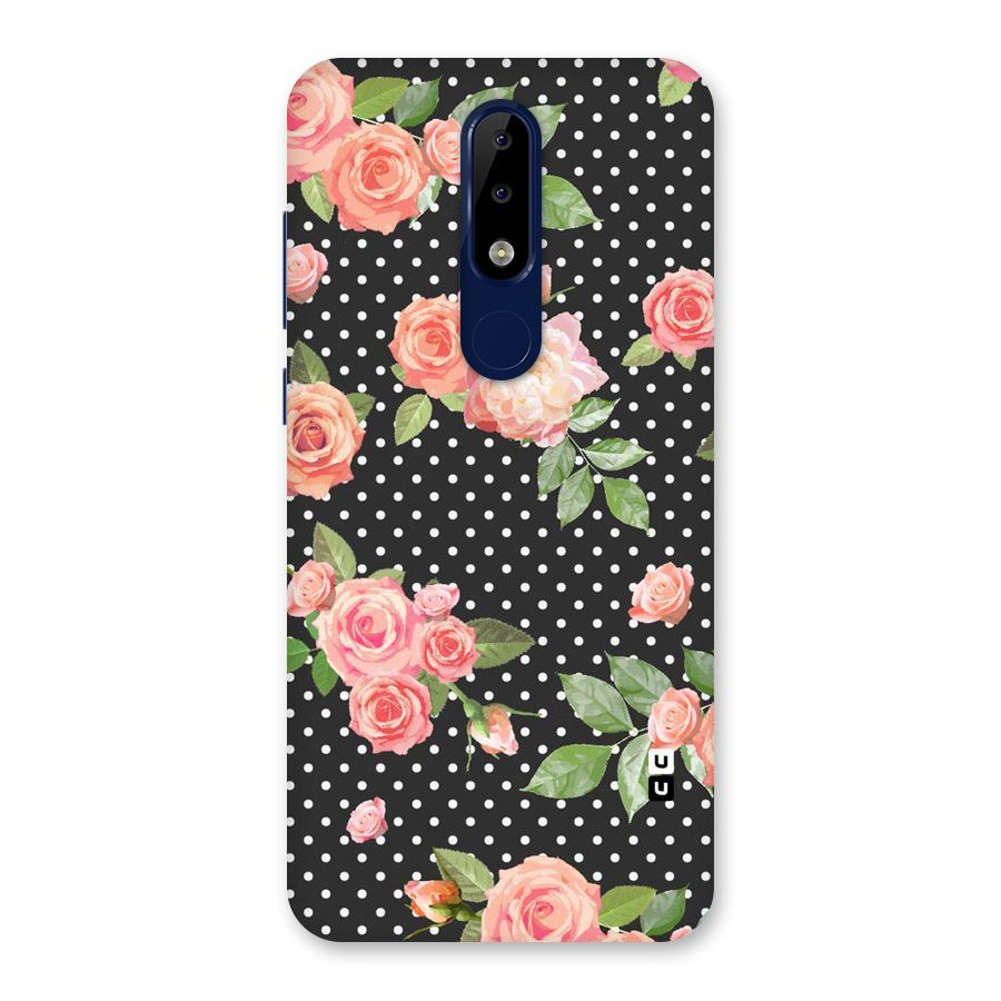 Polka Peach Back Case for Nokia 5.1 Plus