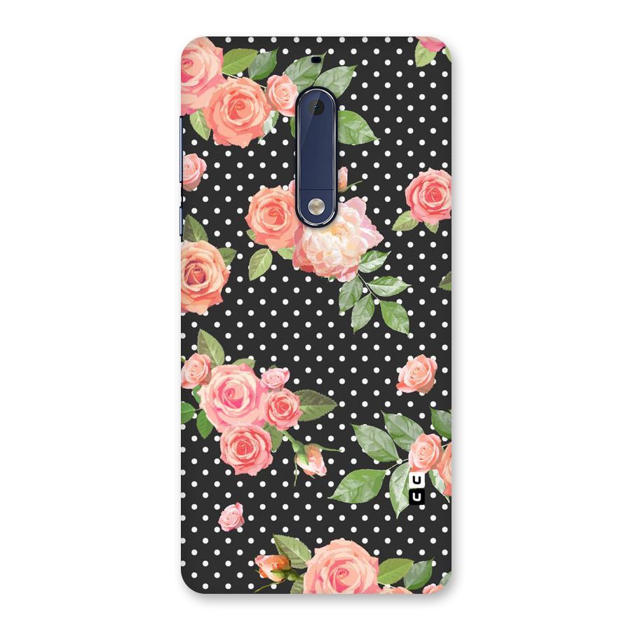 Polka Peach Back Case for Nokia 5