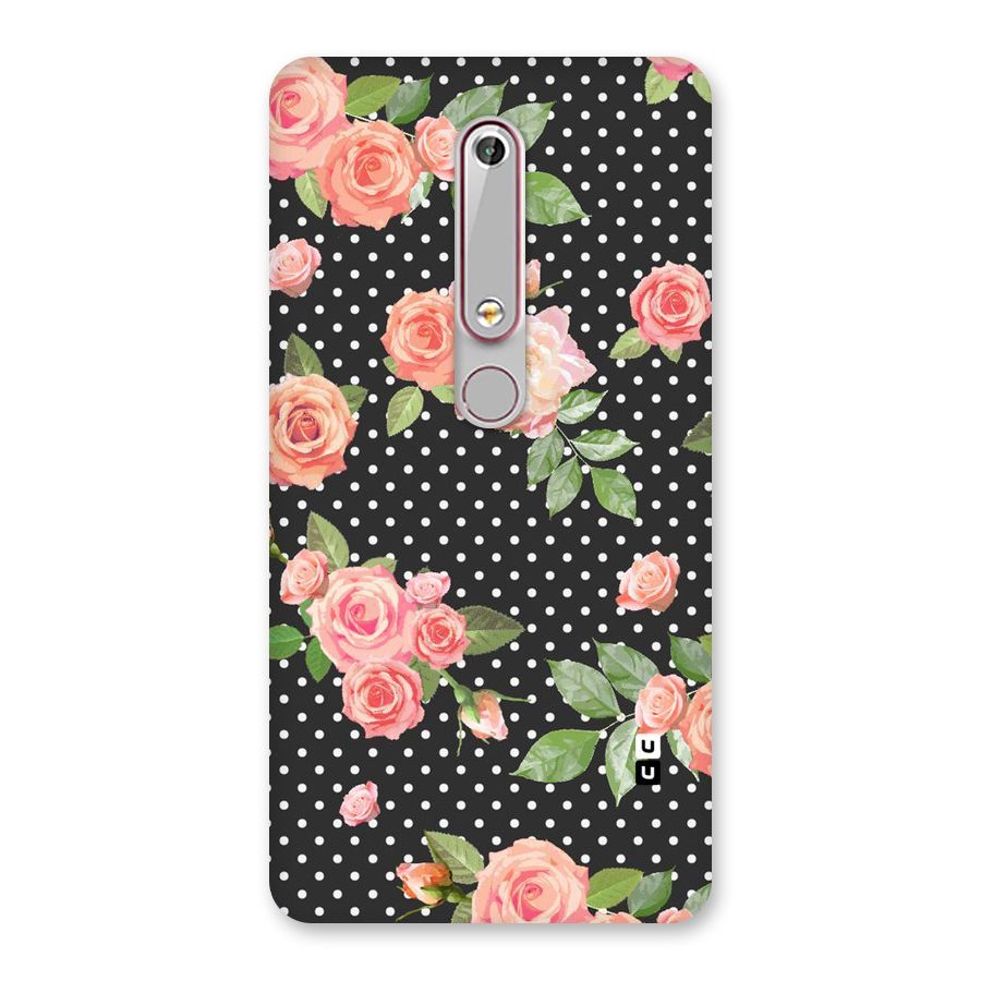 Polka Peach Back Case for Nokia 6.1
