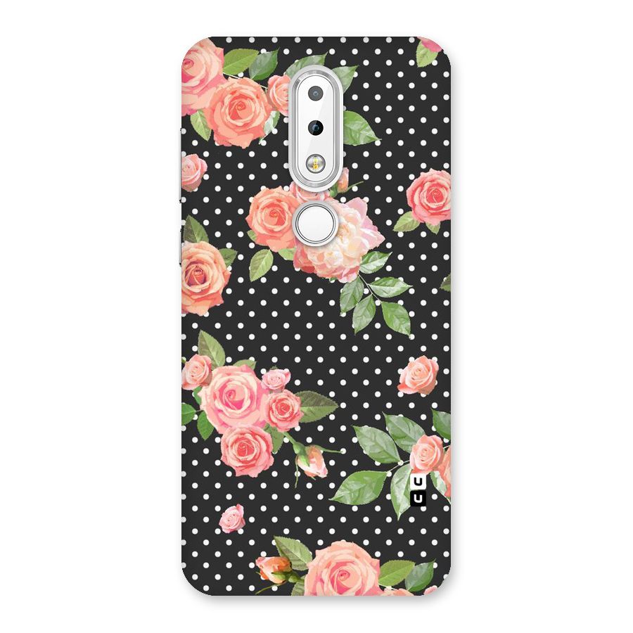 Polka Peach Back Case for Nokia 6.1 Plus