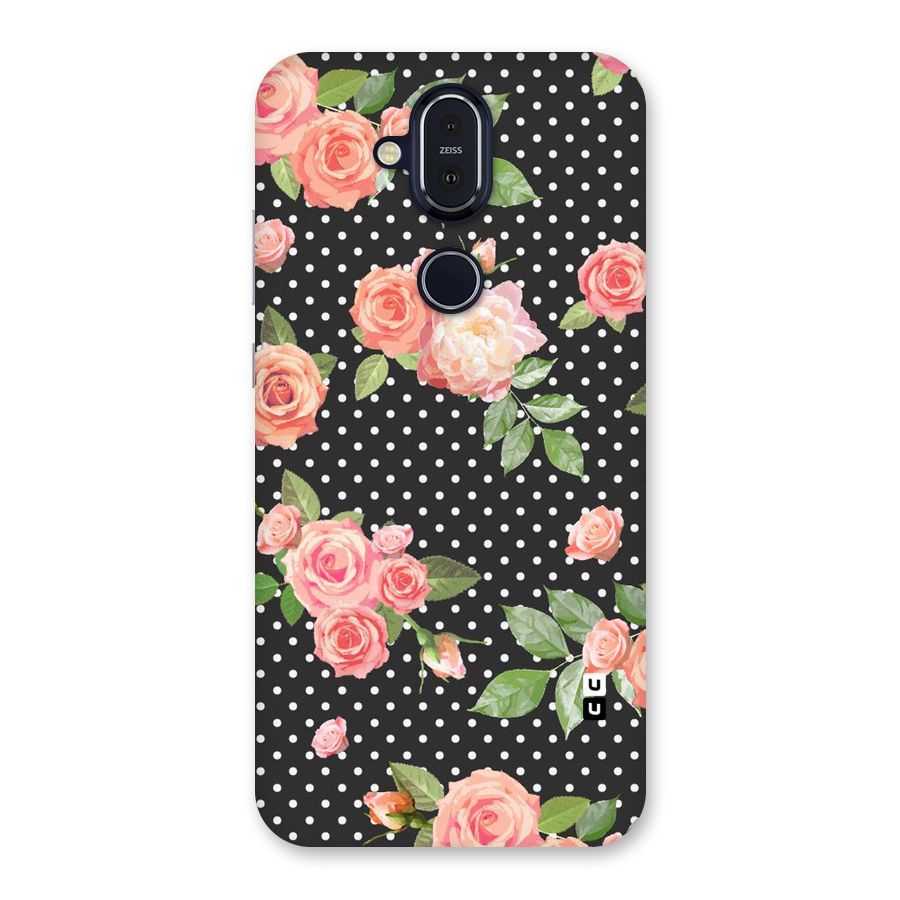 Polka Peach Back Case for Nokia 8.1
