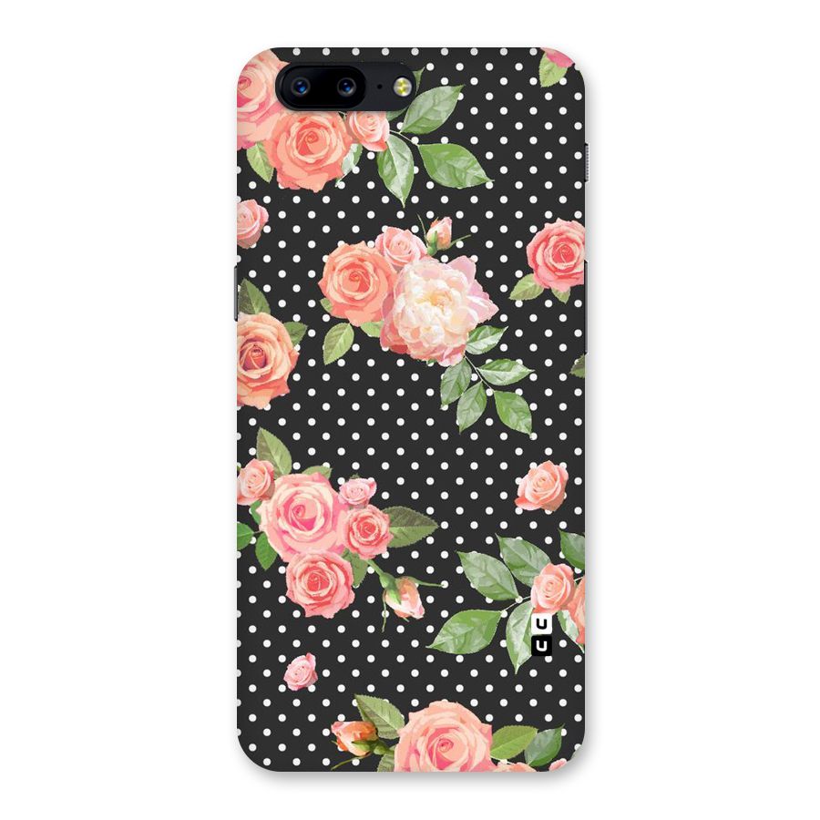 Polka Peach Back Case for OnePlus 5
