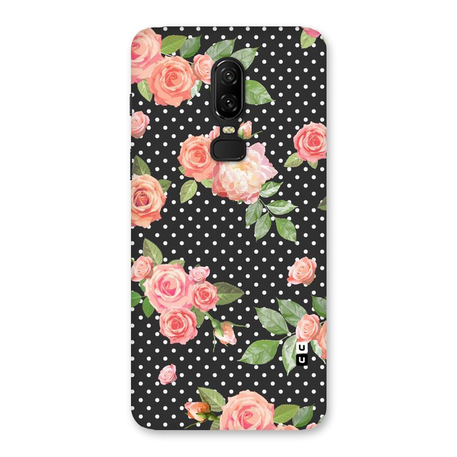 Polka Peach Back Case for OnePlus 6