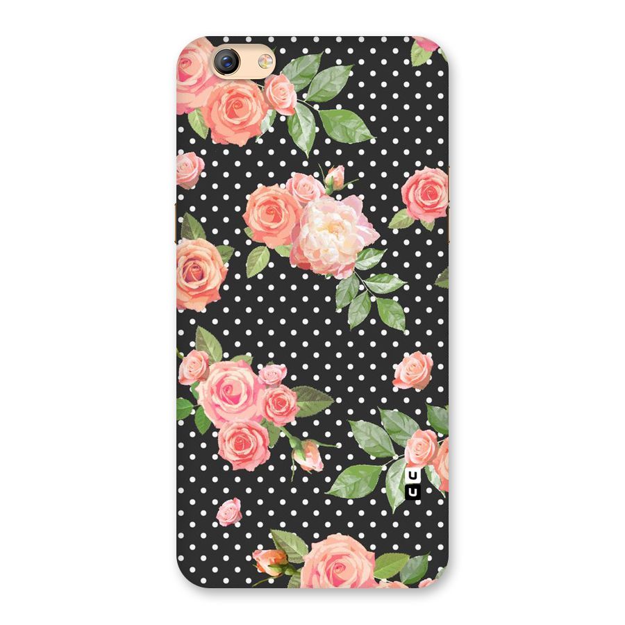 Polka Peach Back Case for Oppo F3 Plus
