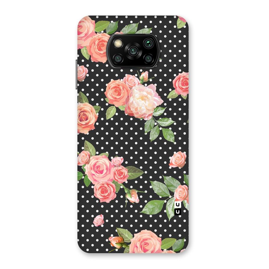 Polka Peach Back Case for Poco X3