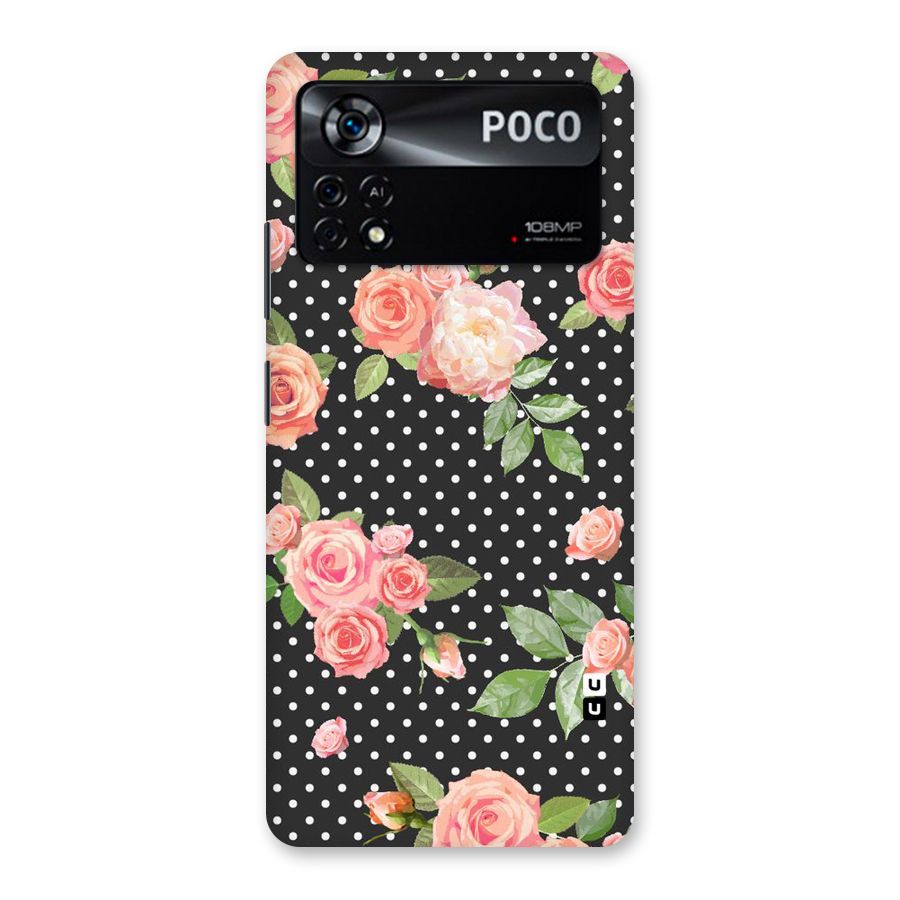 Polka Peach Back Case for Poco X4 Pro 5G