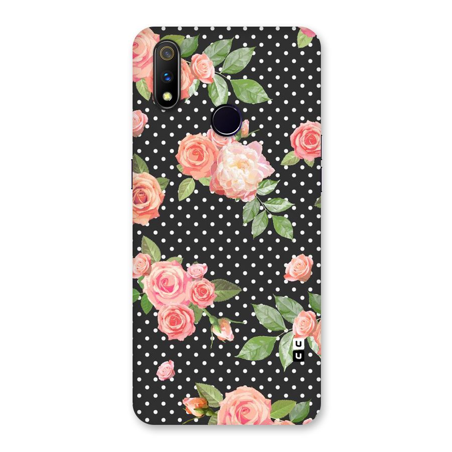 Polka Peach Back Case for Realme 3 Pro