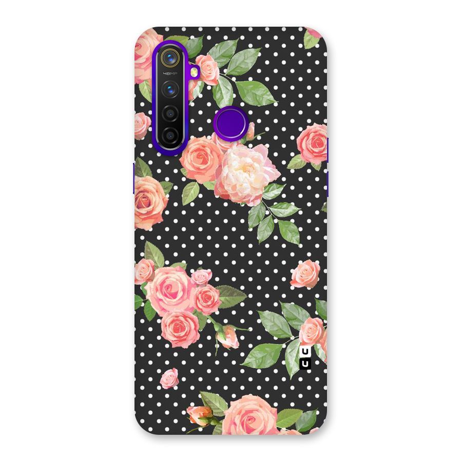 Polka Peach Back Case for Realme 5 Pro