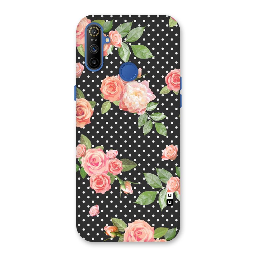 Polka Peach Back Case for Realme Narzo 10A