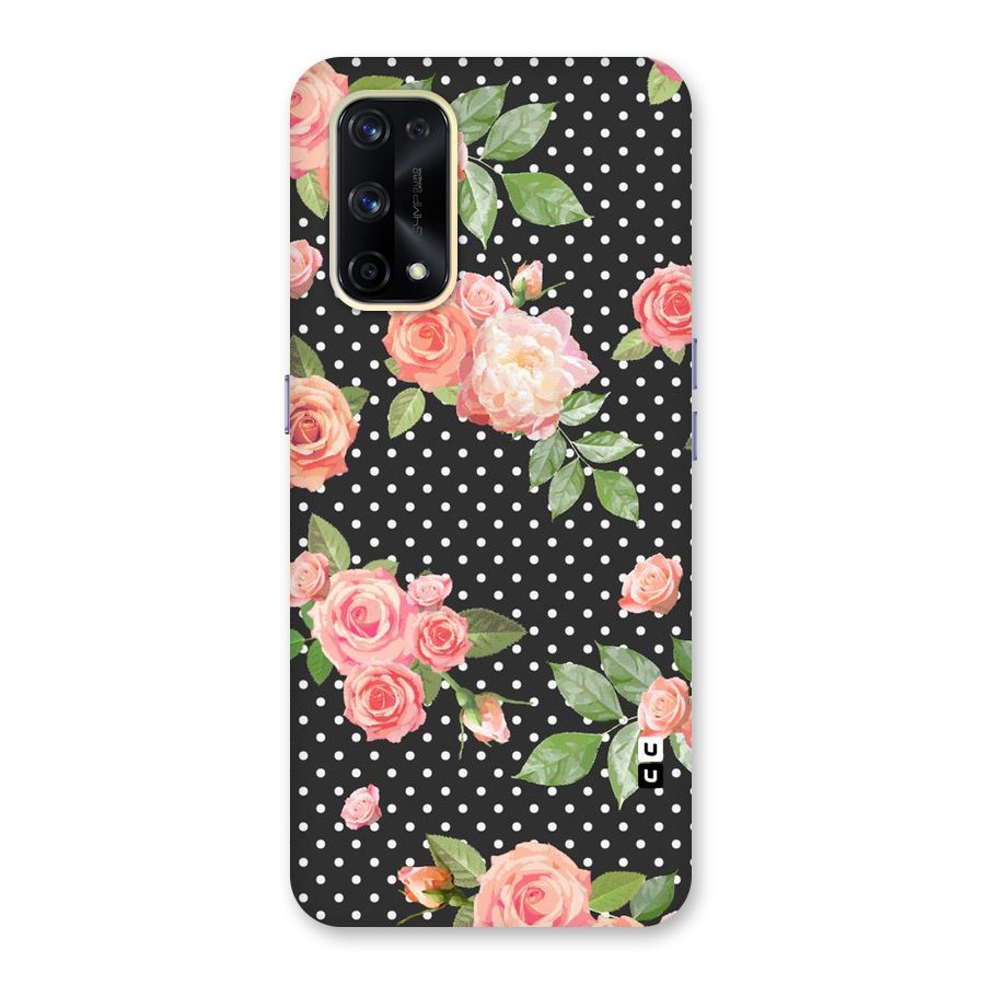 Polka Peach Glass Back Case for Realme X7 Pro