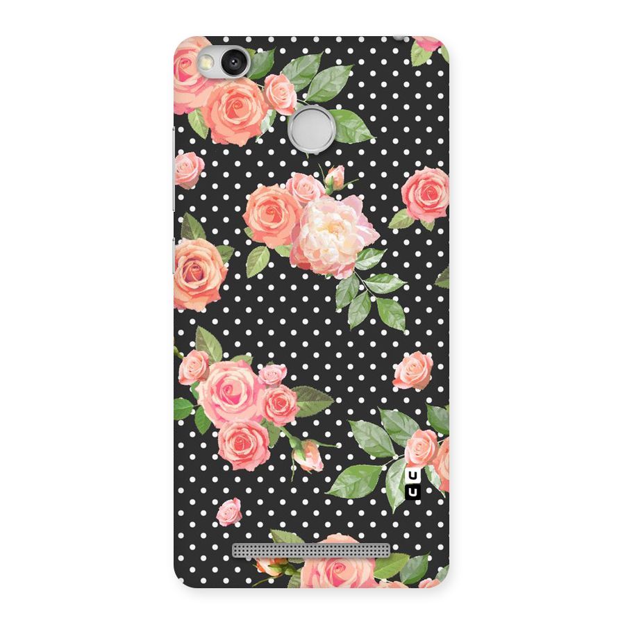 Polka Peach Back Case for Redmi 3S Prime