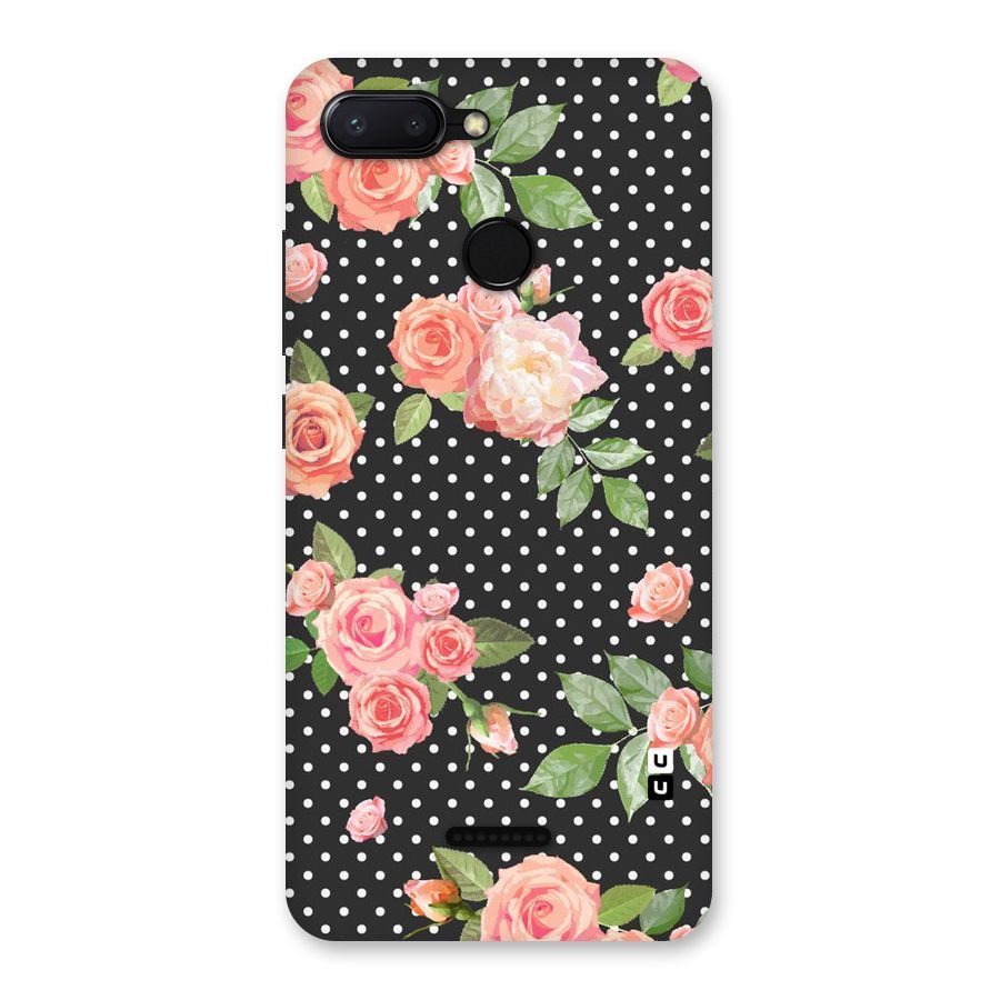Polka Peach Back Case for Redmi 6