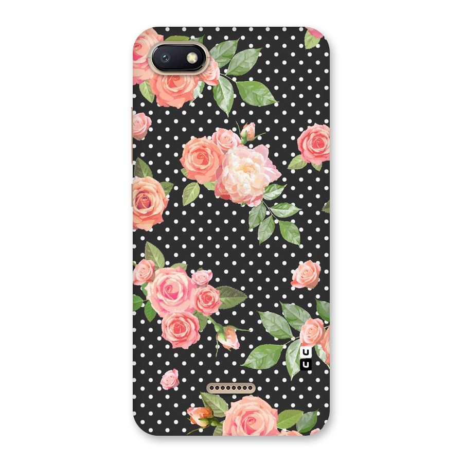 Polka Peach Back Case for Redmi 6A
