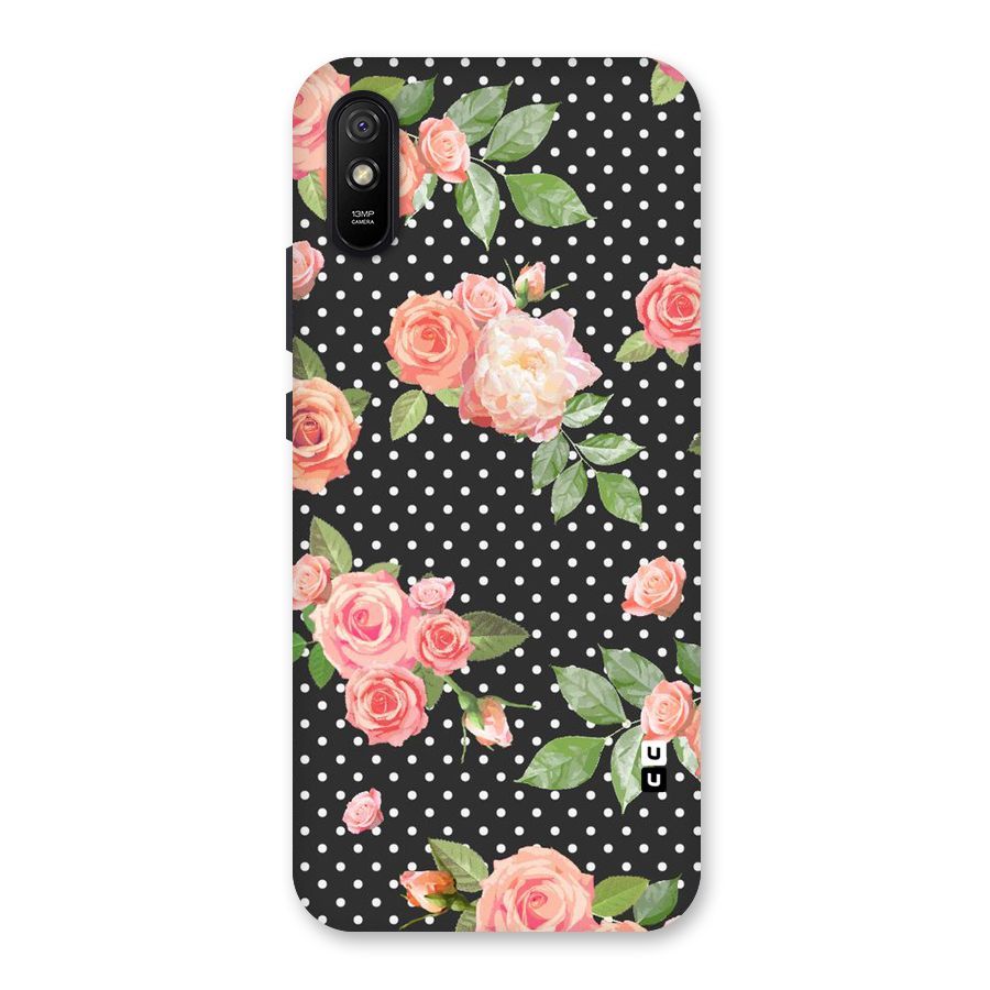 Polka Peach Back Case for Redmi 9A
