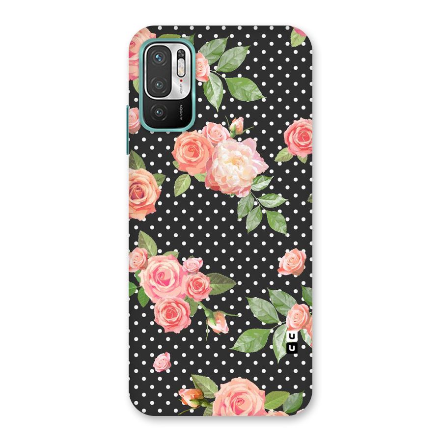 Polka Peach Back Case for Redmi Note 10T 5G