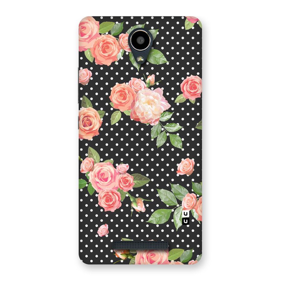 Polka Peach Back Case for Redmi Note 2