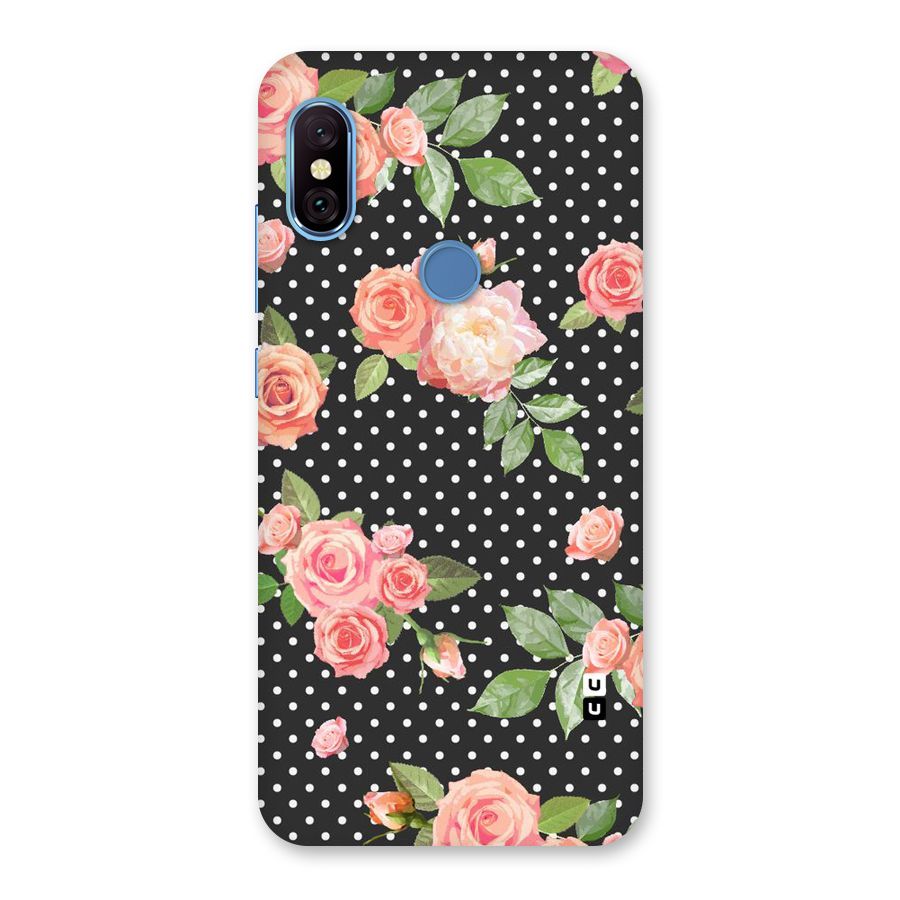 Polka Peach Back Case for Redmi Note 6 Pro
