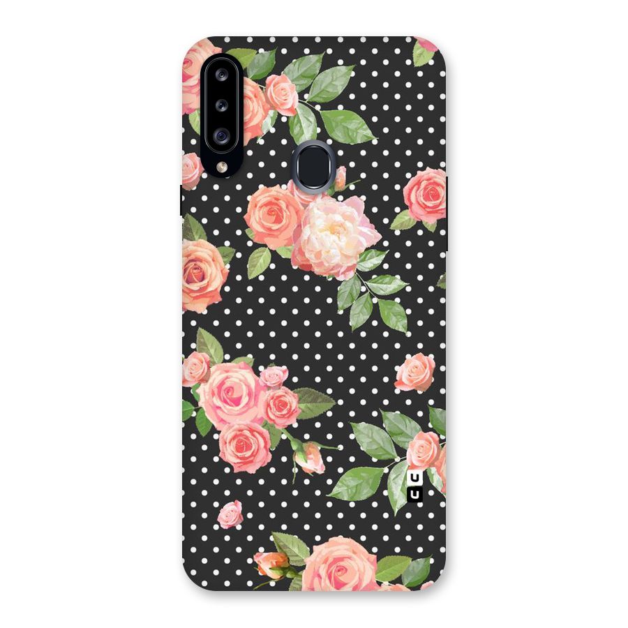 Polka Peach Back Case for Samsung Galaxy A20s