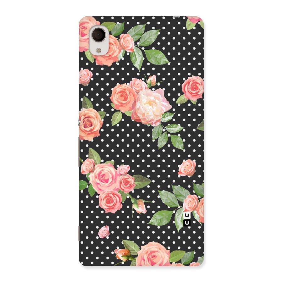 Polka Peach Back Case for Sony Xperia M4