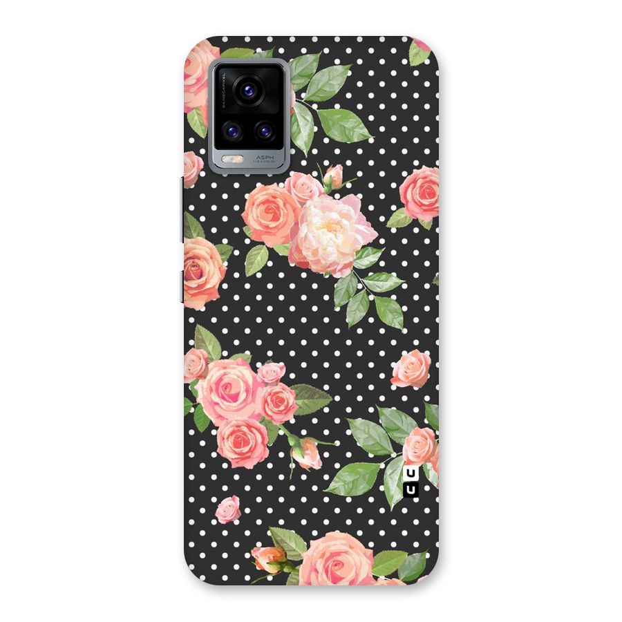 Polka Peach Back Case for Vivo V20