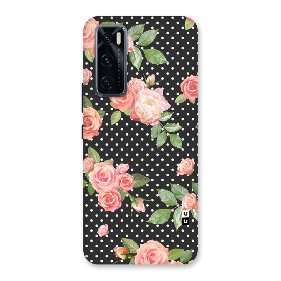 Polka Peach Back Case for Vivo V20 SE