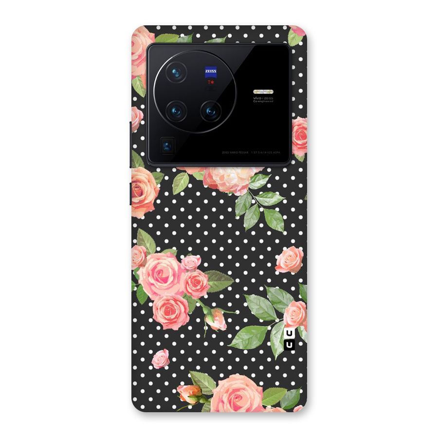 Polka Peach Back Case for Vivo X80 Pro
