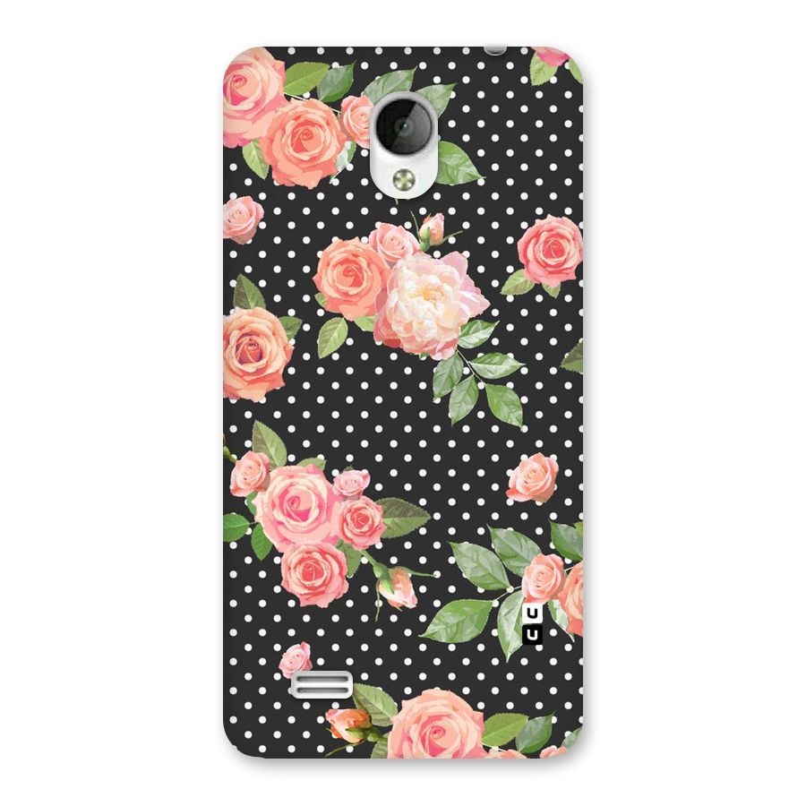 Polka Peach Back Case for Vivo Y21