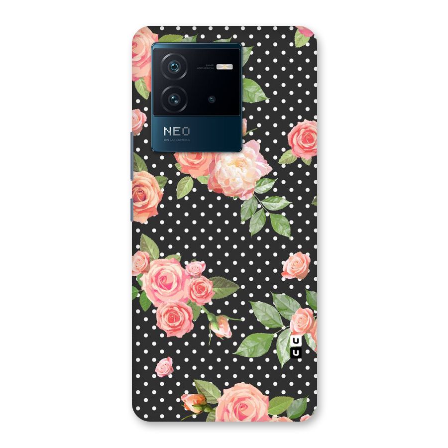 Polka Peach Back Case for Vivo iQOO Neo 6 5G