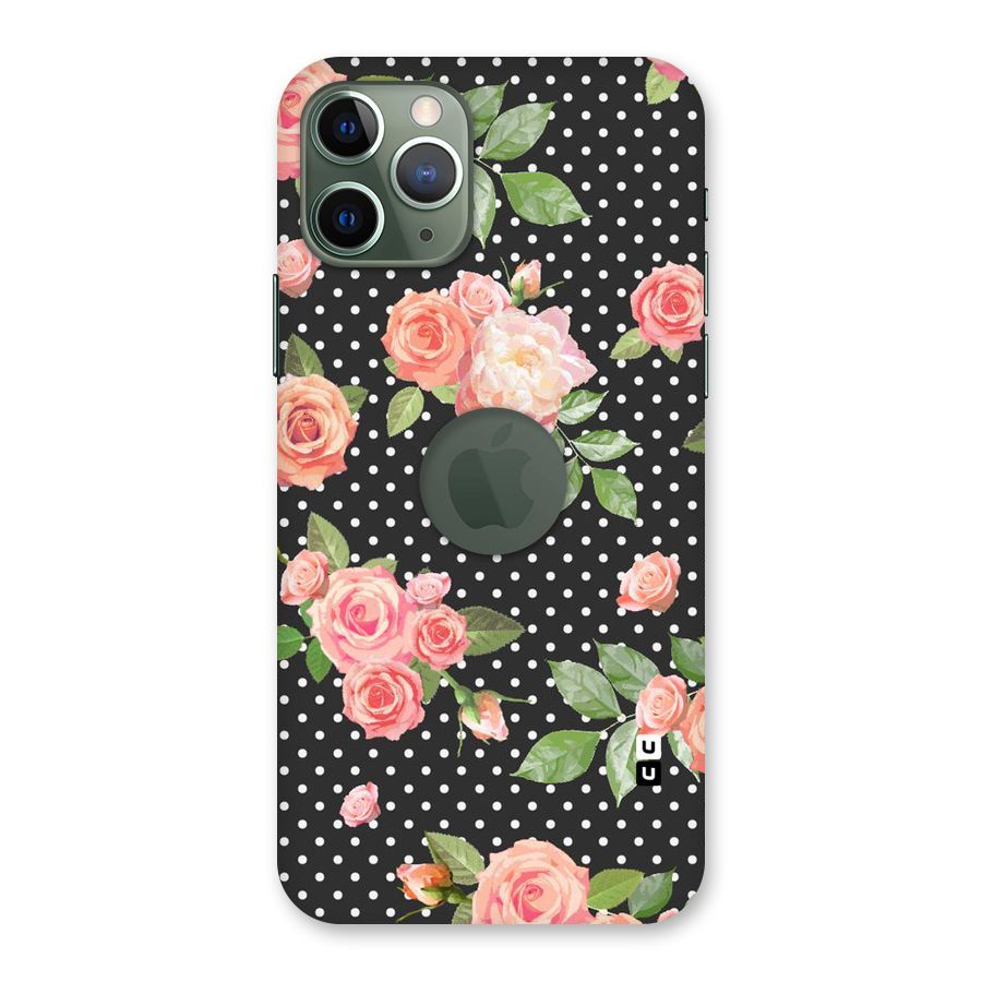 Polka Peach Back Case for iPhone 11 Pro Logo  Cut