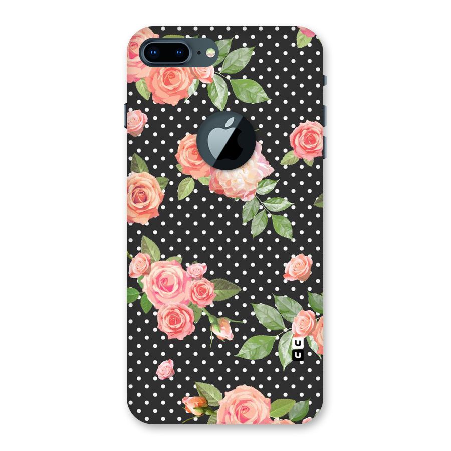 Polka Peach Back Case for iPhone 7 Plus Logo Cut