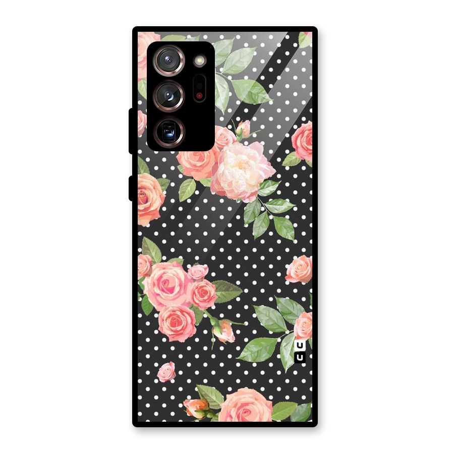 Polka Peach Glass Back Case for Galaxy Note 20 Ultra 5G