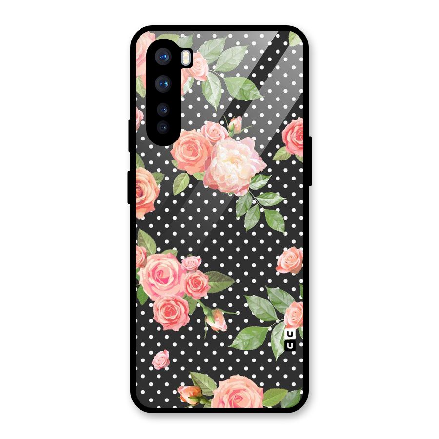 Polka Peach Glass Back Case for OnePlus Nord