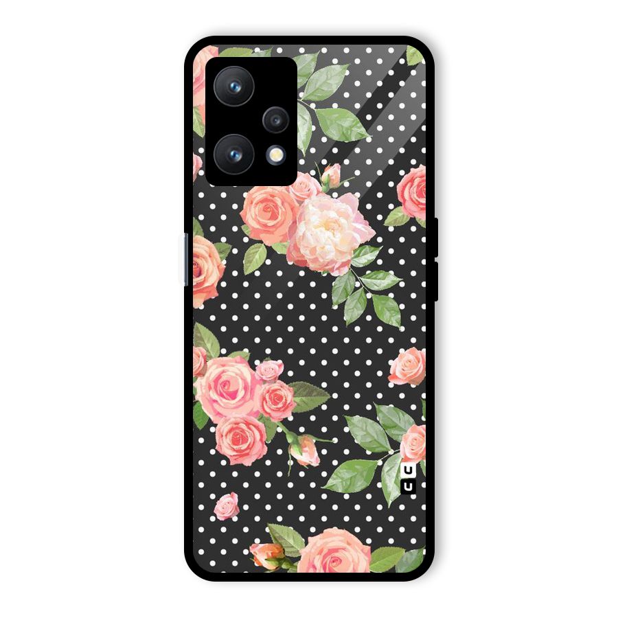 Polka Peach Glass Back Case for Realme 9 Pro 5G