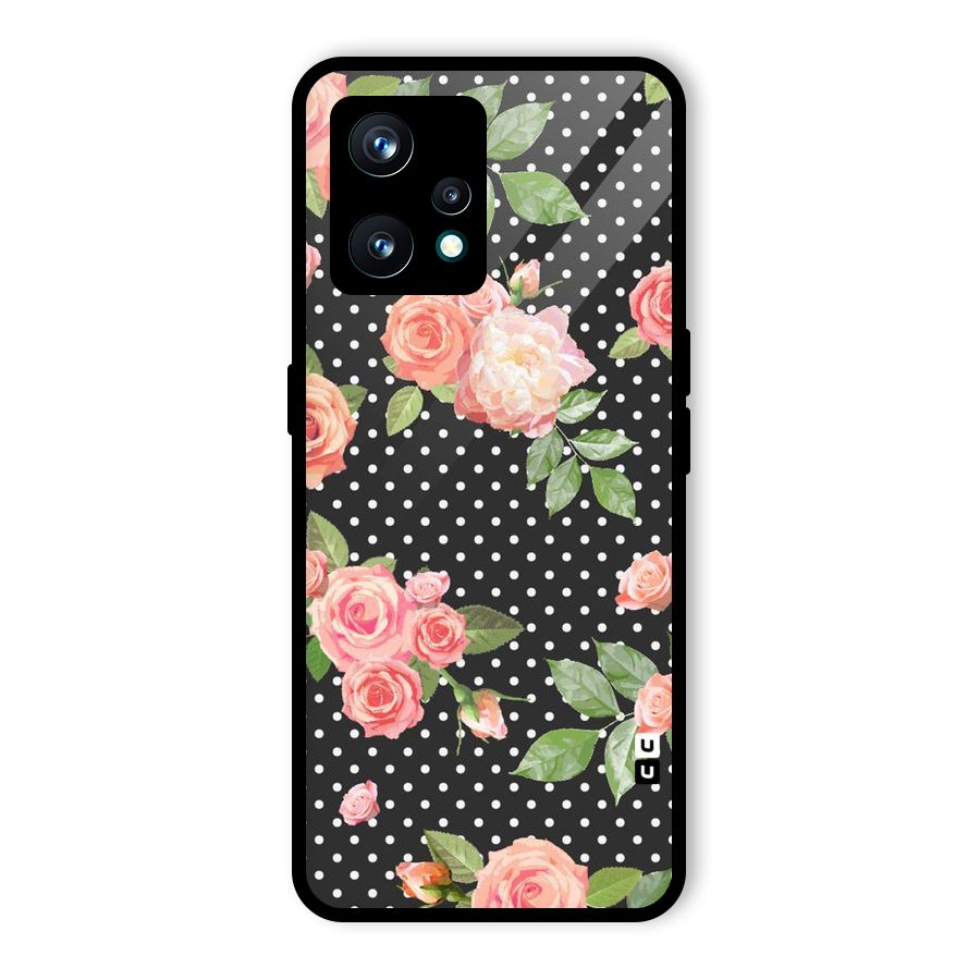 Polka Peach Glass Back Case for Realme 9 Pro Plus 5G