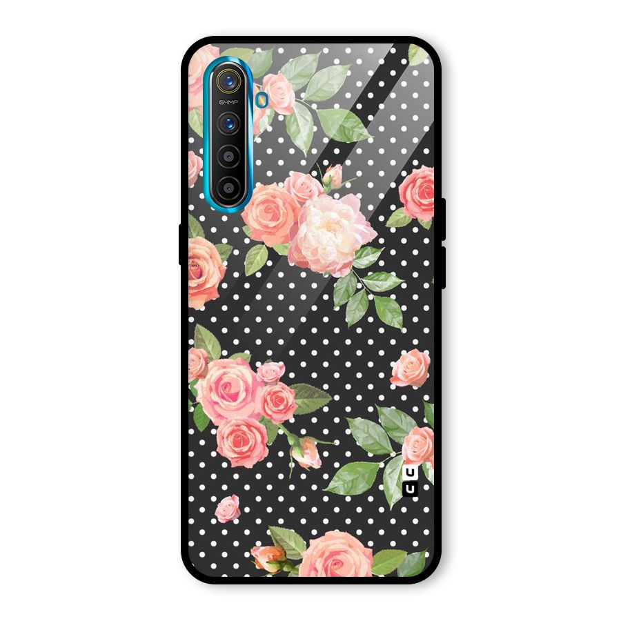 Polka Peach Glass Back Case for Realme X2