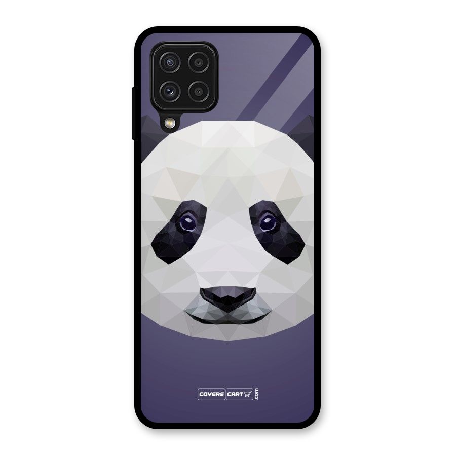 Polygon Panda Glass Back Case for Galaxy A22 4G