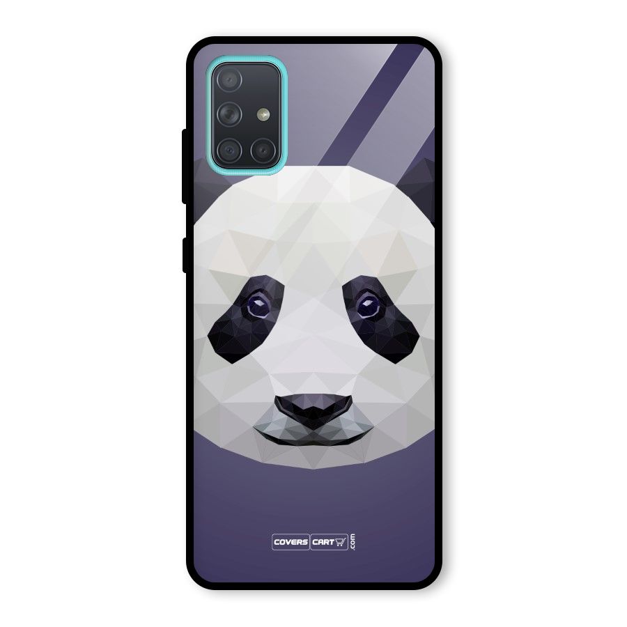 Polygon Panda Glass Back Case for Galaxy A71