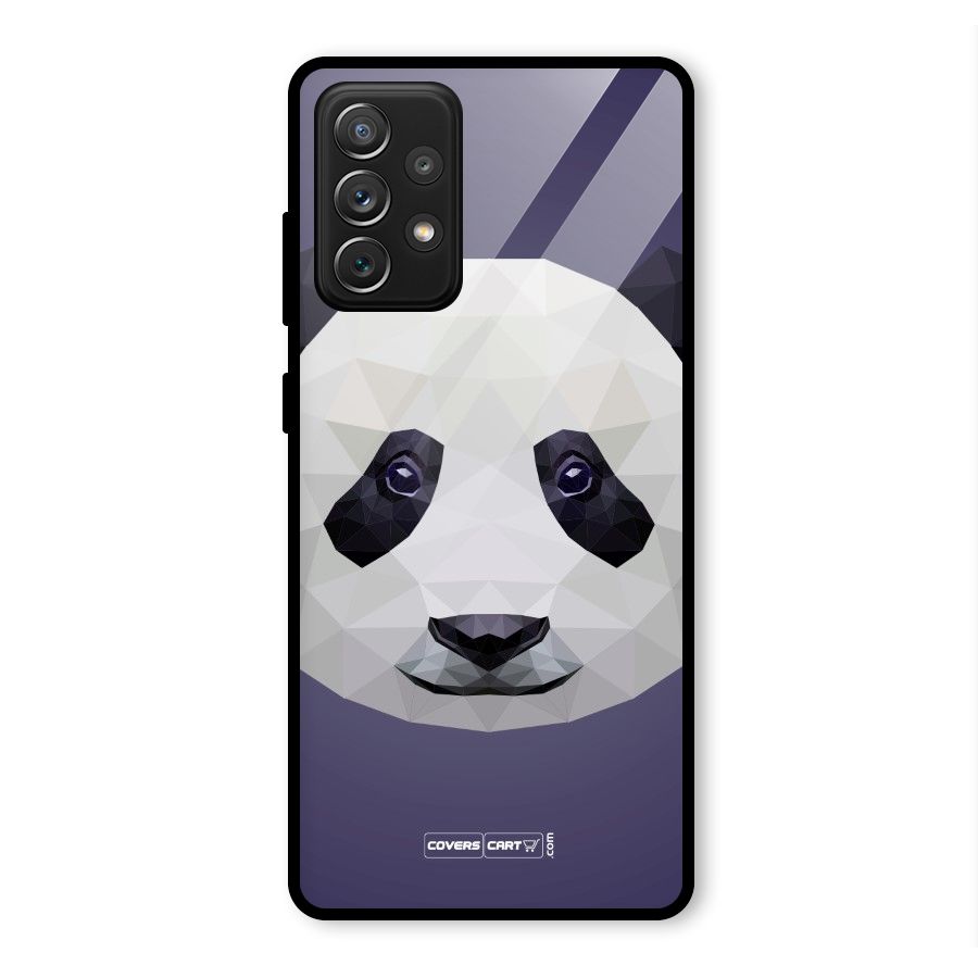 Polygon Panda Glass Back Case for Galaxy A72